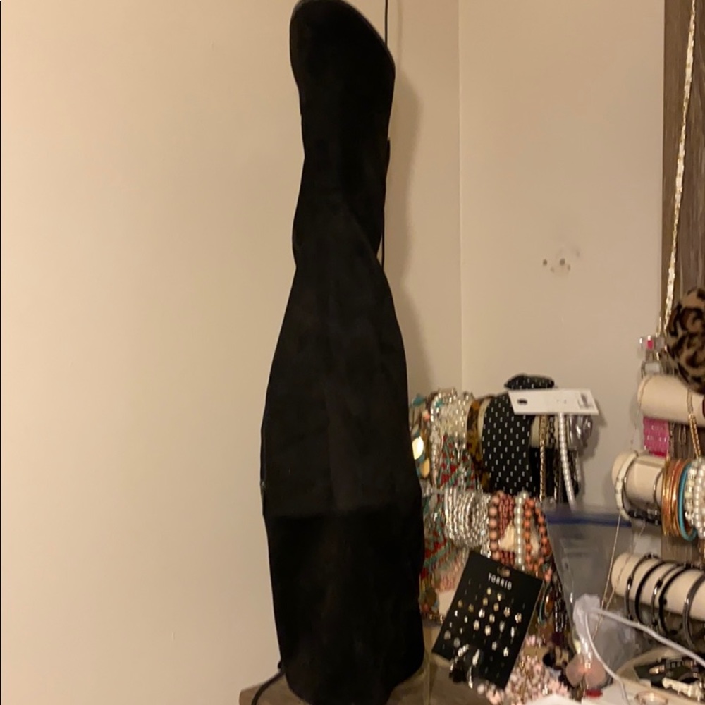 Torrid size 11W over-the-knee suede boots